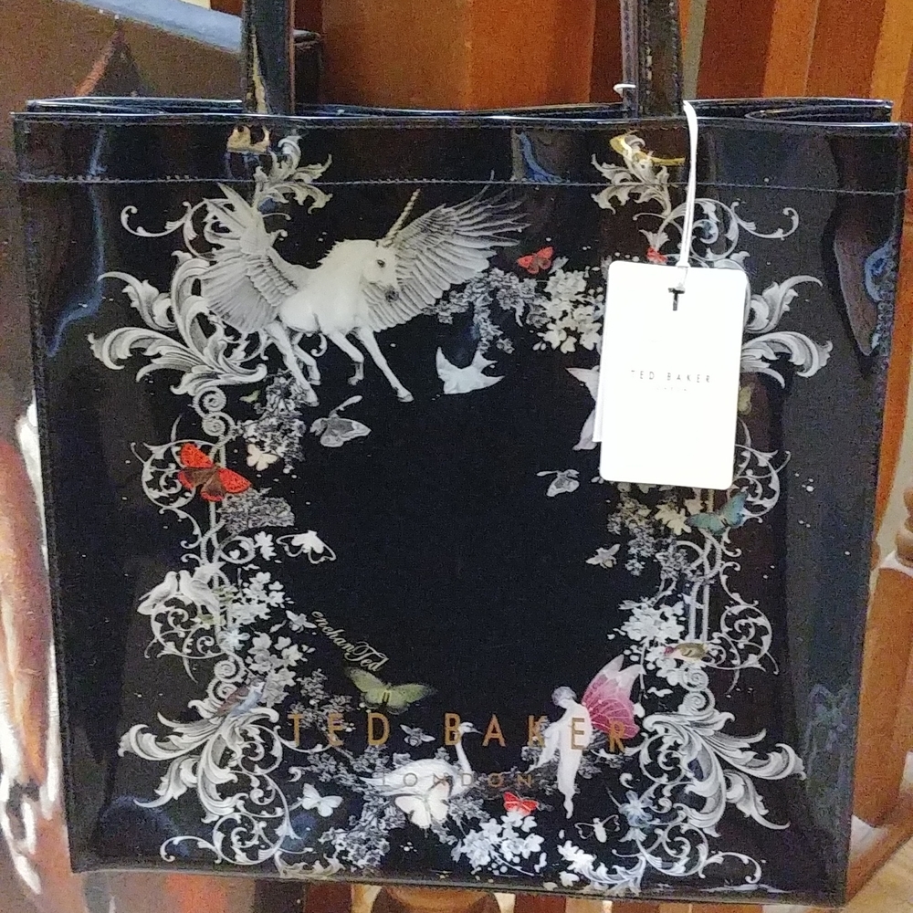 NWT Rare Ted Baker Large Unicorn Shopping Tote From England